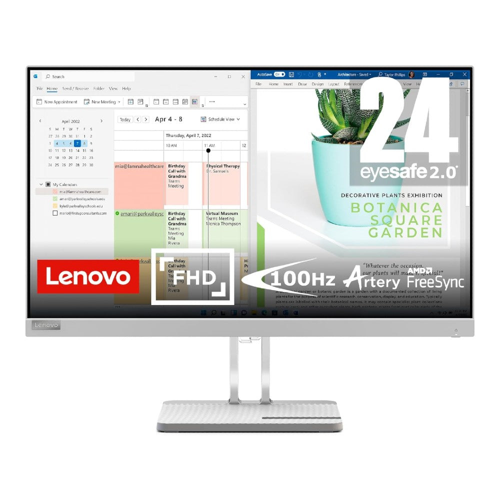 LENOVO MONITOR 23.8" LCD L24E-40 Silver (F23238FL0)