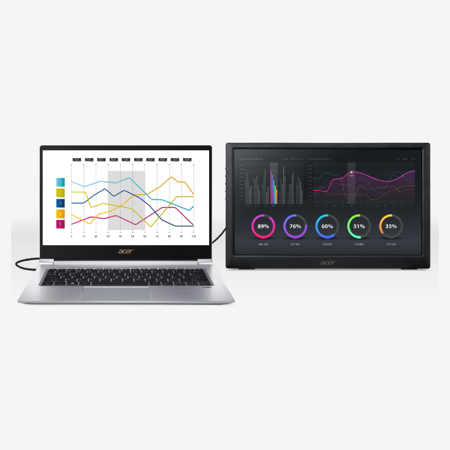 ACER MONITOR Portátil PM161Q 15.6″ IPS Full HD Montaje VESA 60Hz