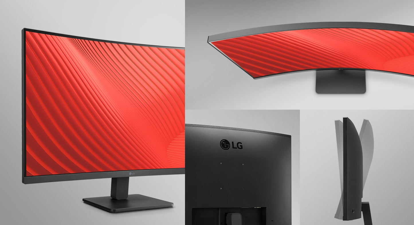 LG MONITOR 32" Curvo IPS Full HD 32MR50C-B HDMI 100Hz