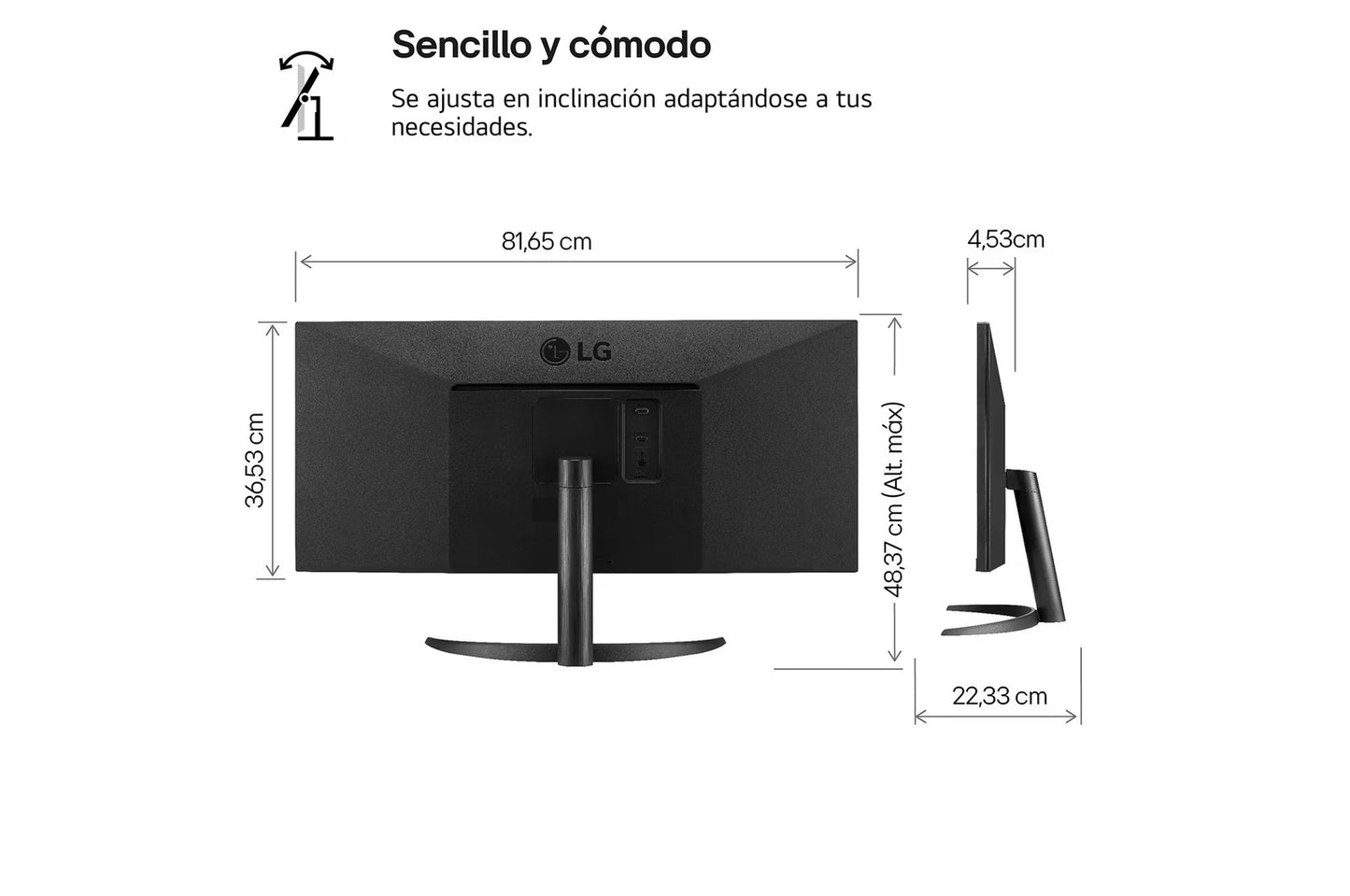 LG MONITOR 34" IPS Full HD 34WQ500-B UltraWide HDMI 100Hz