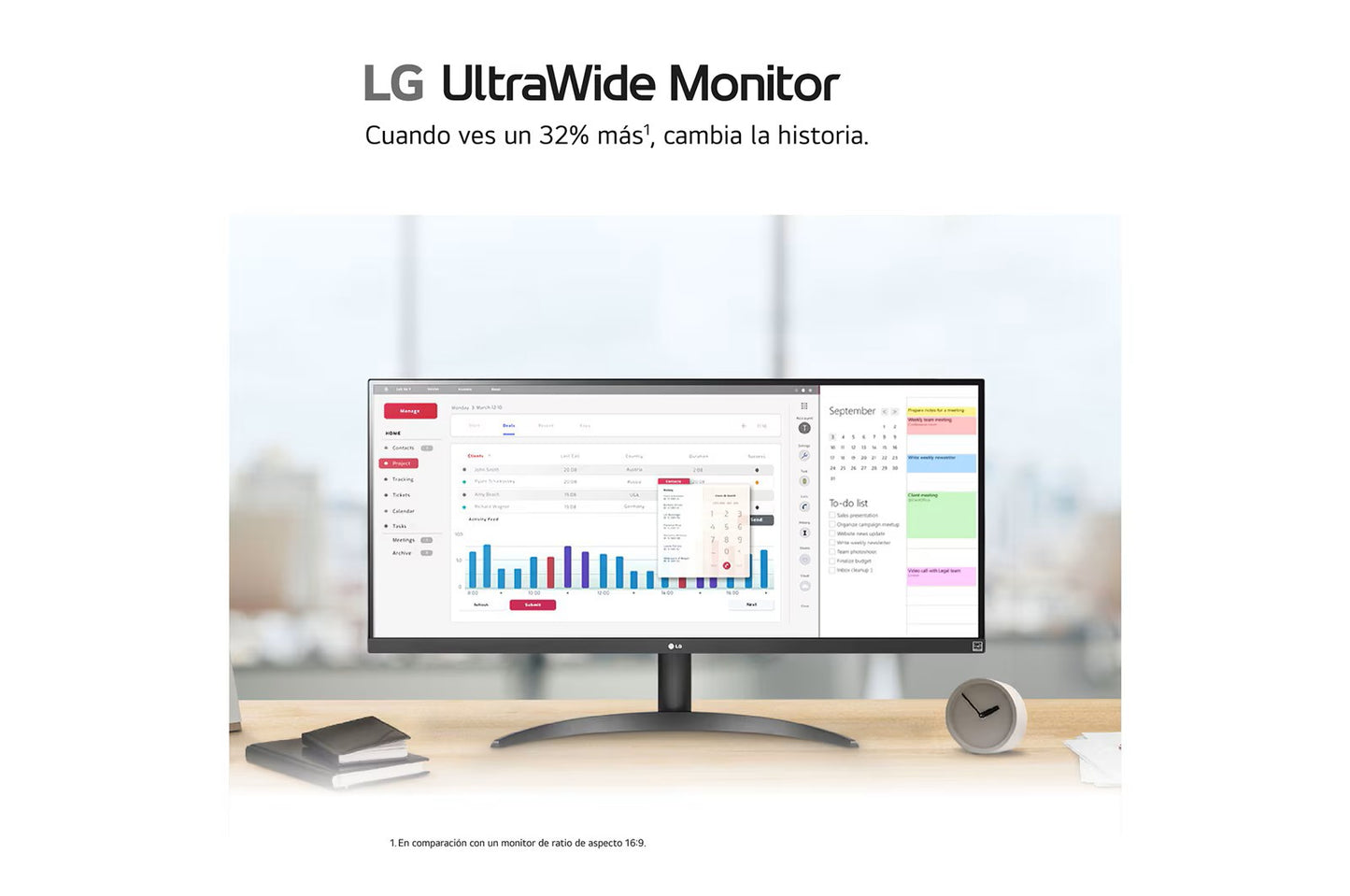 LG MONITOR 34" IPS Full HD 34WQ500-B UltraWide HDMI 100Hz