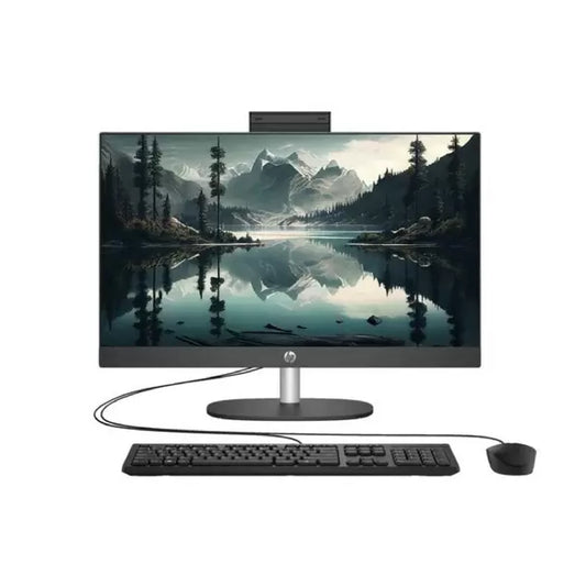 Computador AIO HP ProOne 245 G10, AMD Ryzen 5 7520U, SSD 512GB, DDR5 16GB, NO DVD, Pantalla 23.8" FHD IPS, FreeDOS, Negro