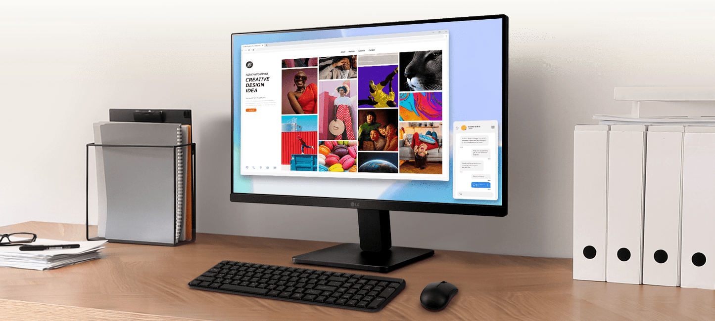LG MONITOR 23.8" IPS Full HD 24MR400-B HDMI 100Hz